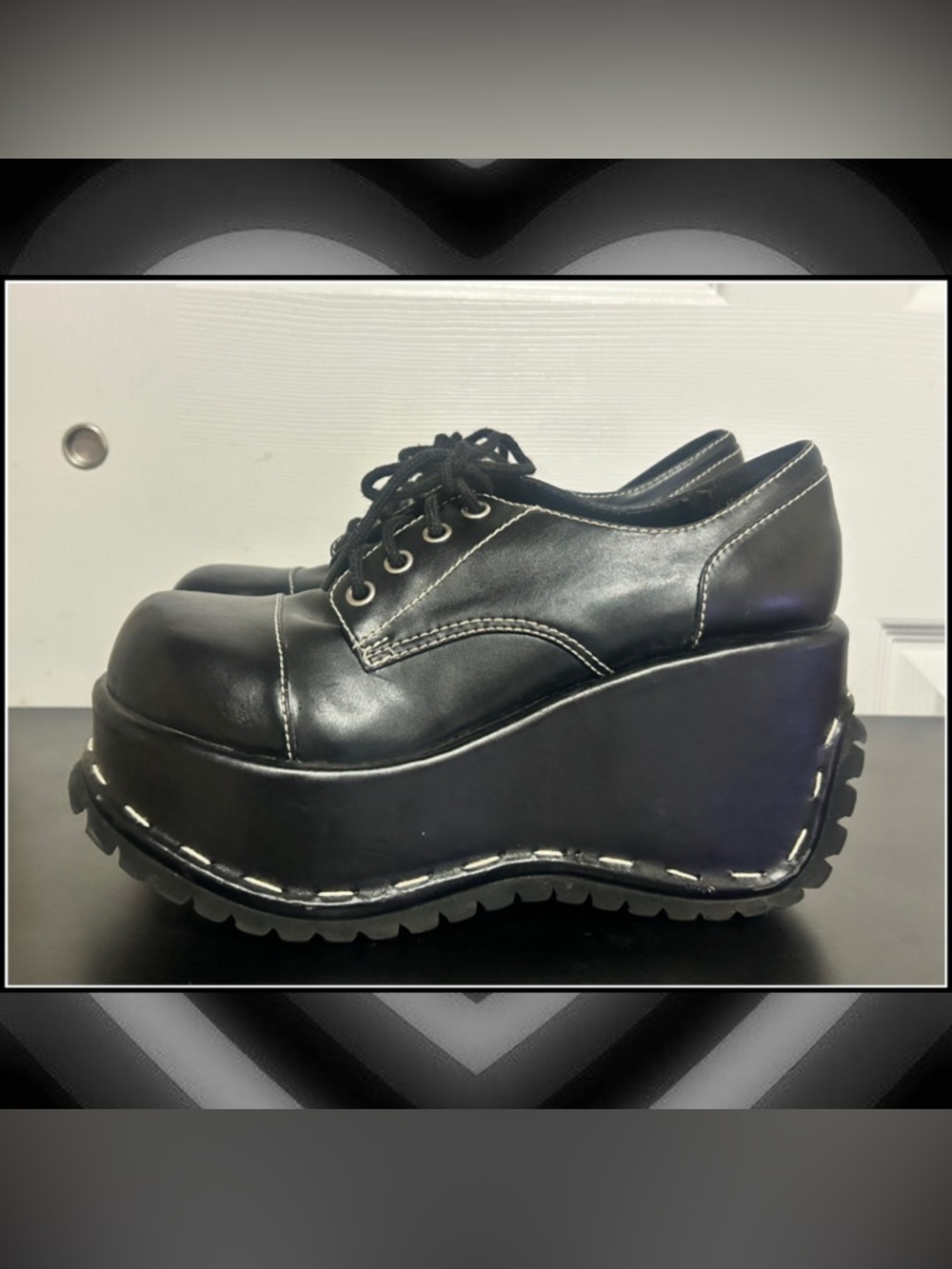 Vintage 90s y2k Chunky Platform Wedge